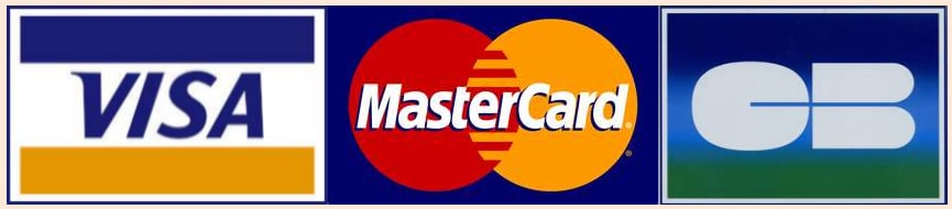 Moyens de paiement acceptés : Visa, MasterCard, CB
